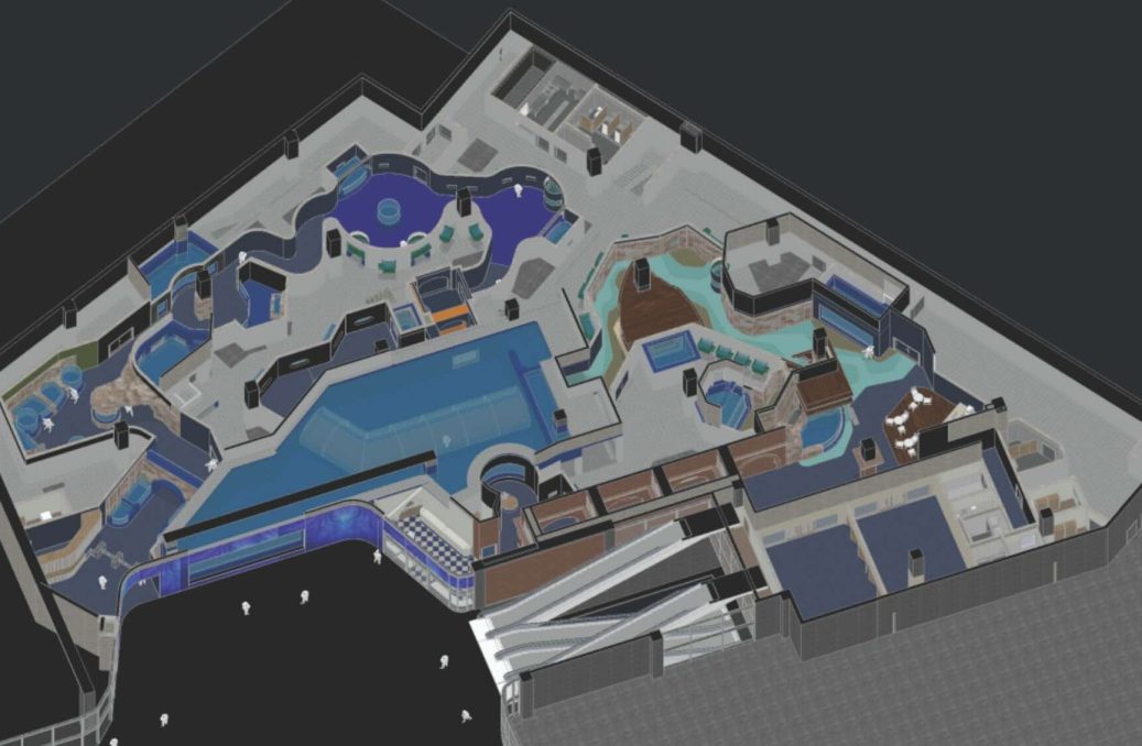 Mall Aquarium 3D view - Aqua Mall Aquarium at Morocco Mall