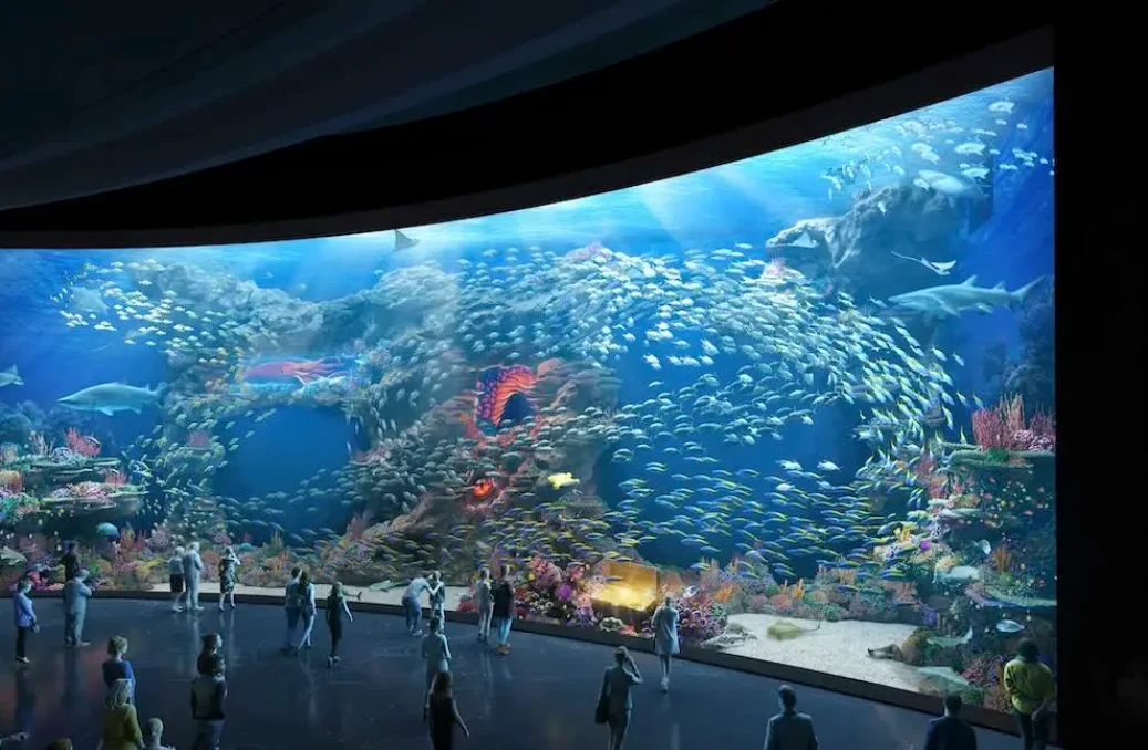 Led screen – aquarium design Led screen - aquarium design